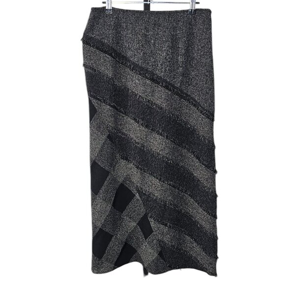 Tribal Womens Multi Print, Lagenlook, Fringe Midi Skirt, Size 6 - Picture 1 of 8